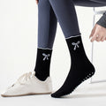 DiamondBones non-slip grip socks with lace bow anti-slip yoga and safety socks for osteoporosis